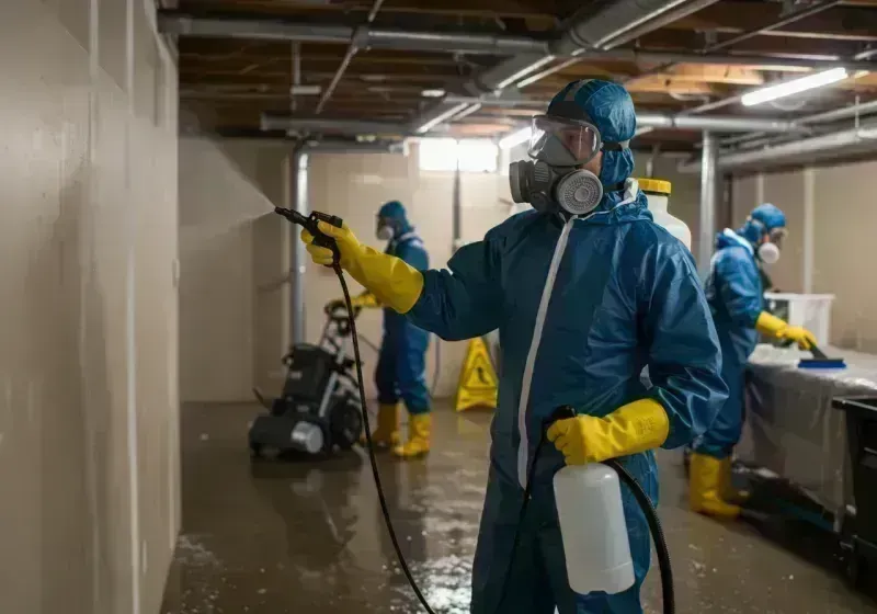 Basement Sanitization and Antimicrobial Treatment process in Atlantic Beach, FL