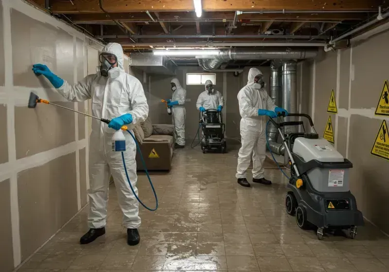 Basement Moisture Removal and Structural Drying process in Atlantic Beach, FL